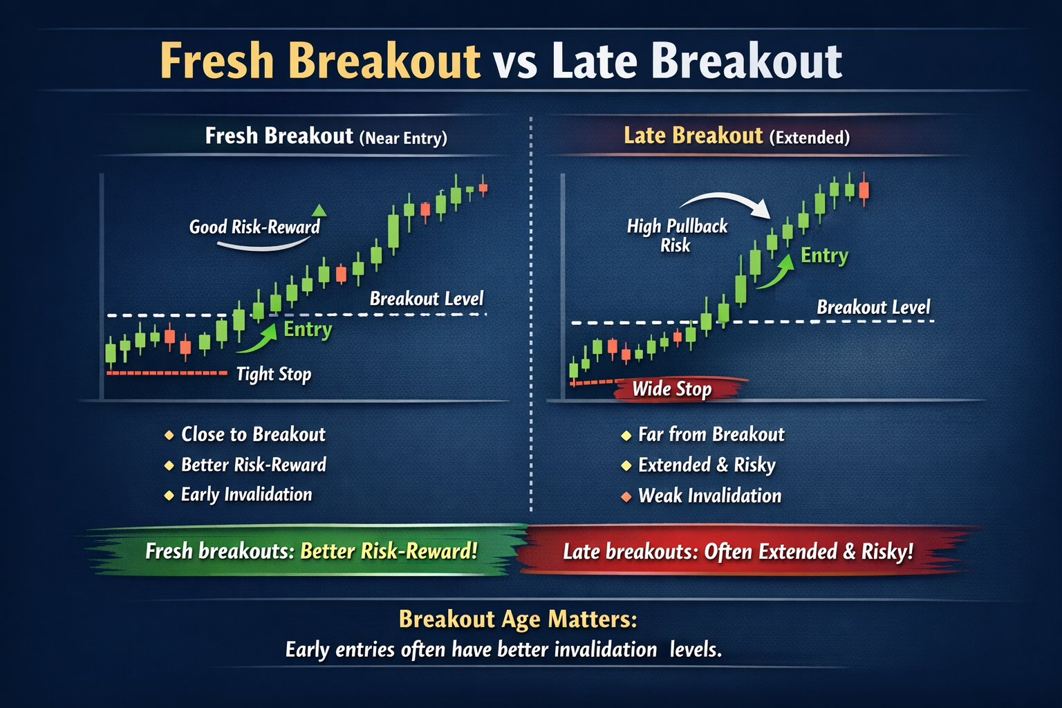 Fresh breakout vs late breakout