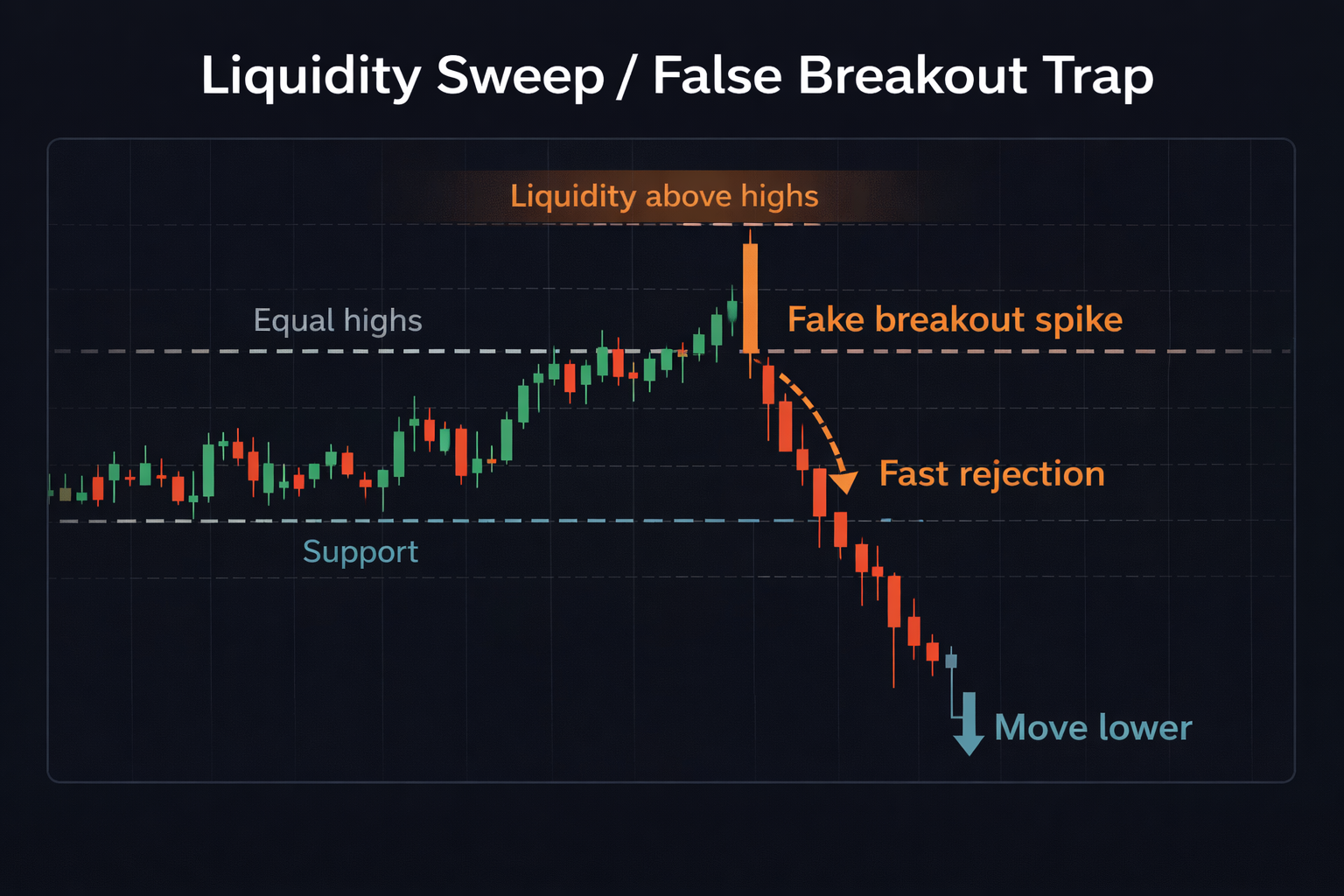 False breakouts and liquidity traps