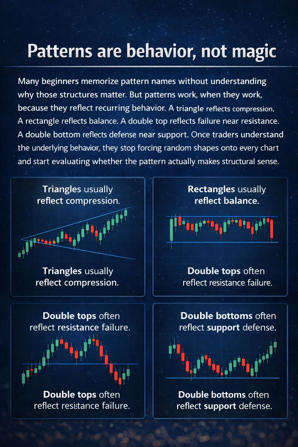Patterns are behavior, not magic