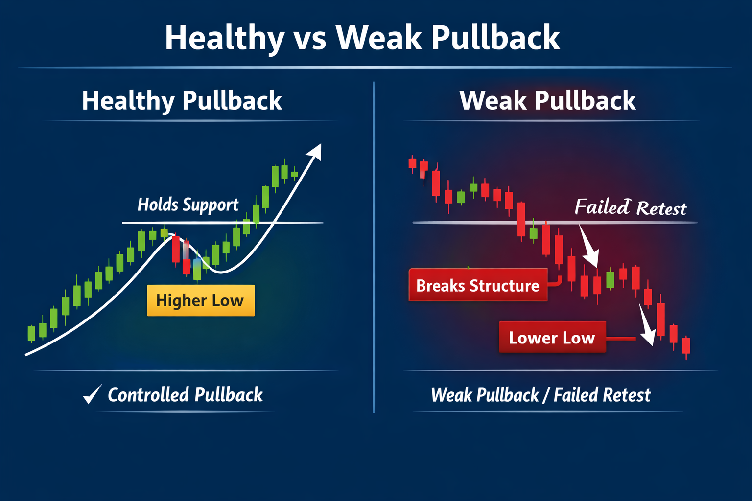 What a pullback should look like in strength