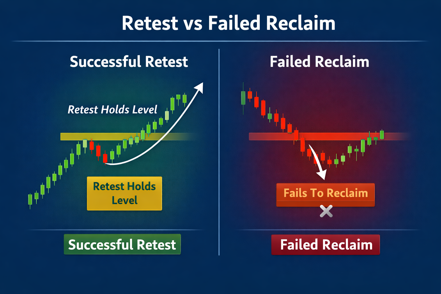Retest vs failed reclaim