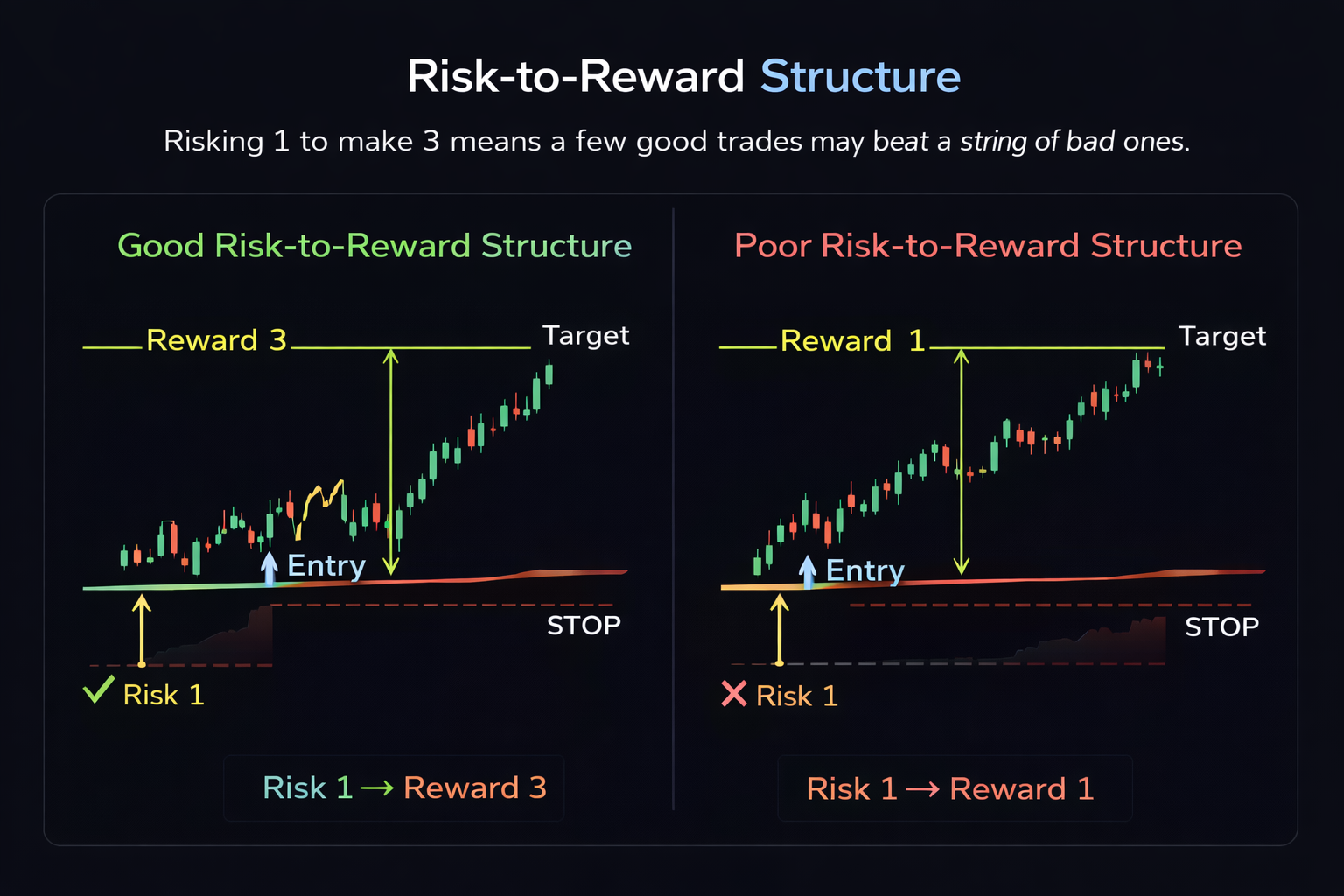 Risk-to-reward and asymmetric trades