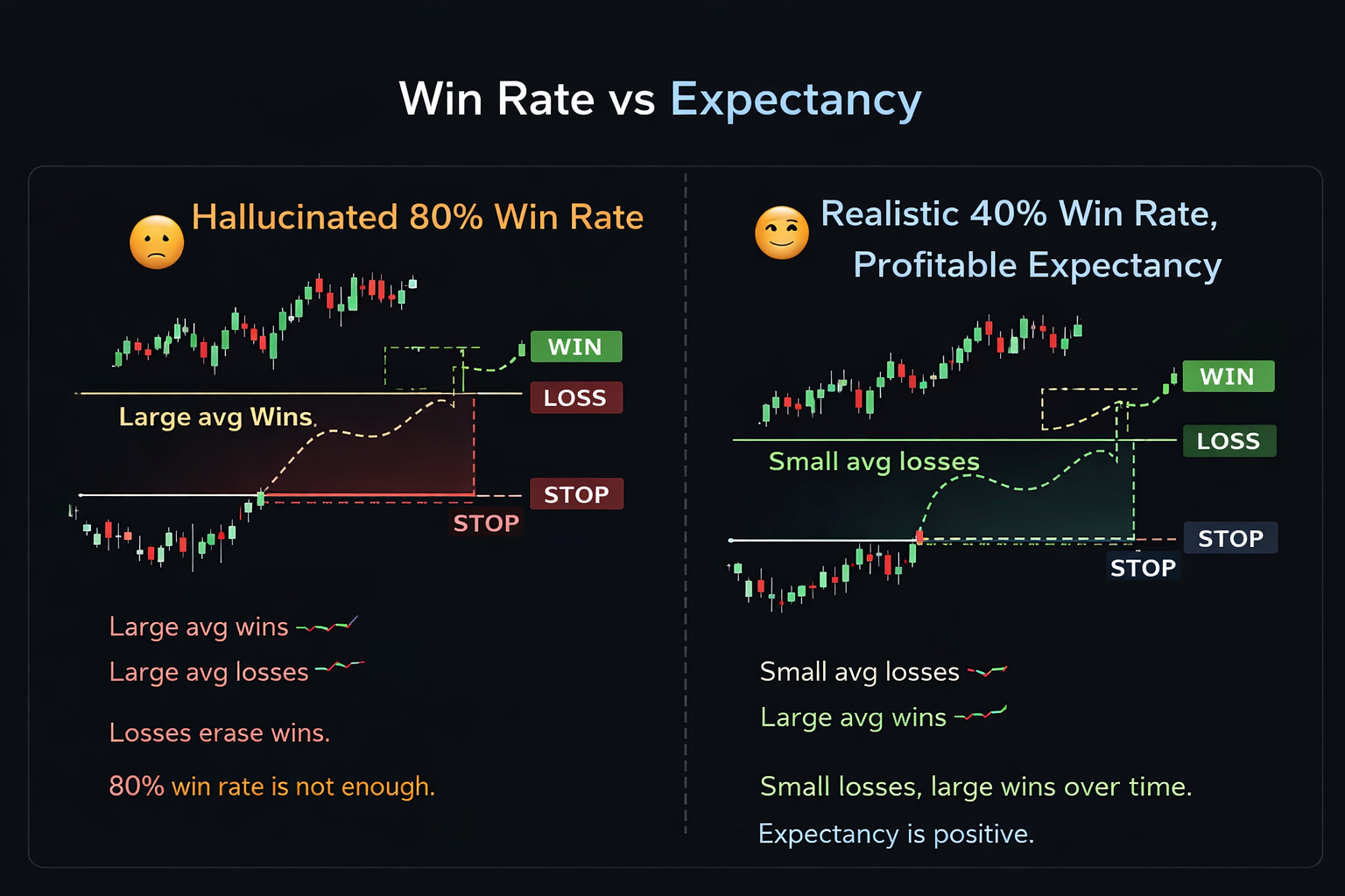 Win rate vs expectancy